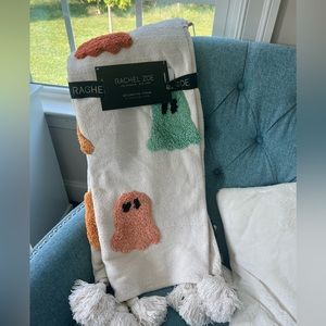 50x60 NWT Colorful Ghost Blanket - Rachel Zoe